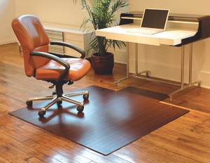 Bamboo Desk Chair Mats - 3/16